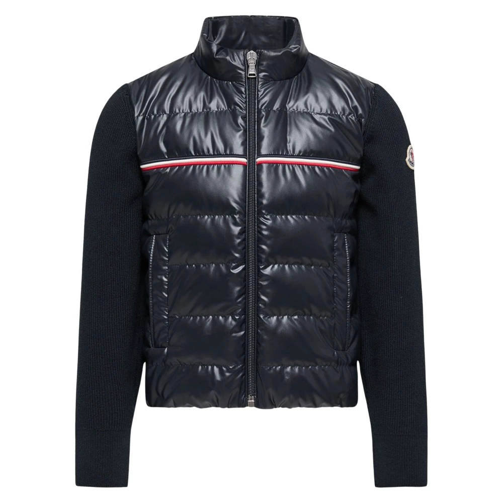 Moncler Boys Blue Winter Jackets, 4 Y, Down Padded Zip Up Cardigan