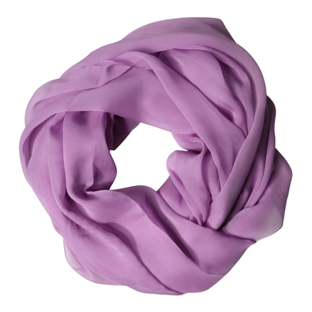 Dolce & Gabbana Men's Purple Silk Scarves, One Size, Silk Stole