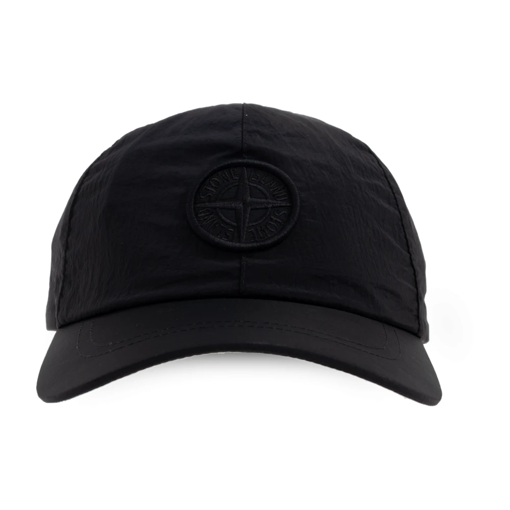 Stone Island Unisex Kids Black Baseball Cap - Hats & Caps - L - Kids
