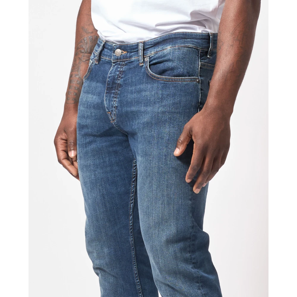 Hugo Boss Slim Fit Blauwe Jeans met NorHeren Taille Blue Heren