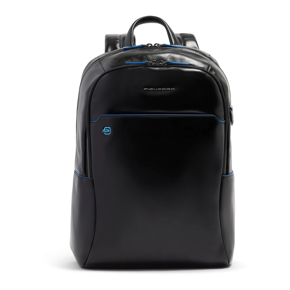Piquadro Homme Noir Sacs, Taille: One Size Sac À Dos Pour Ordinateur Portable Personnalisable 15,6"