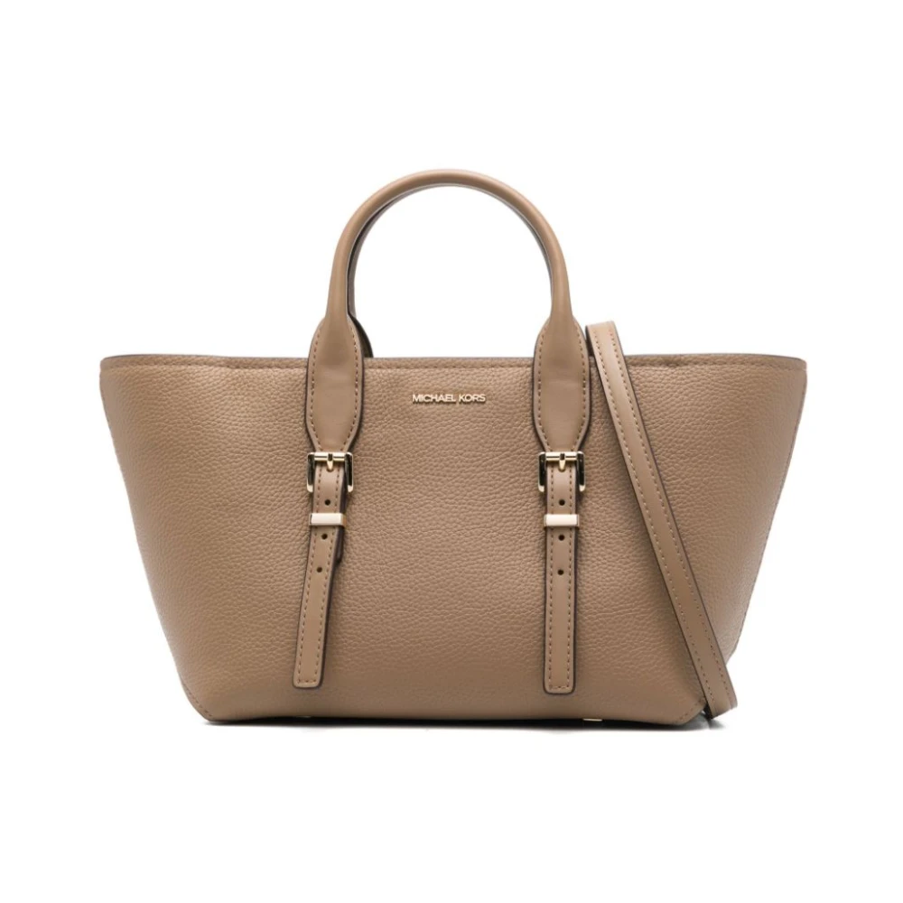 Michael Kors Tote Bag met Verstelbare Schouderband Beige Dames