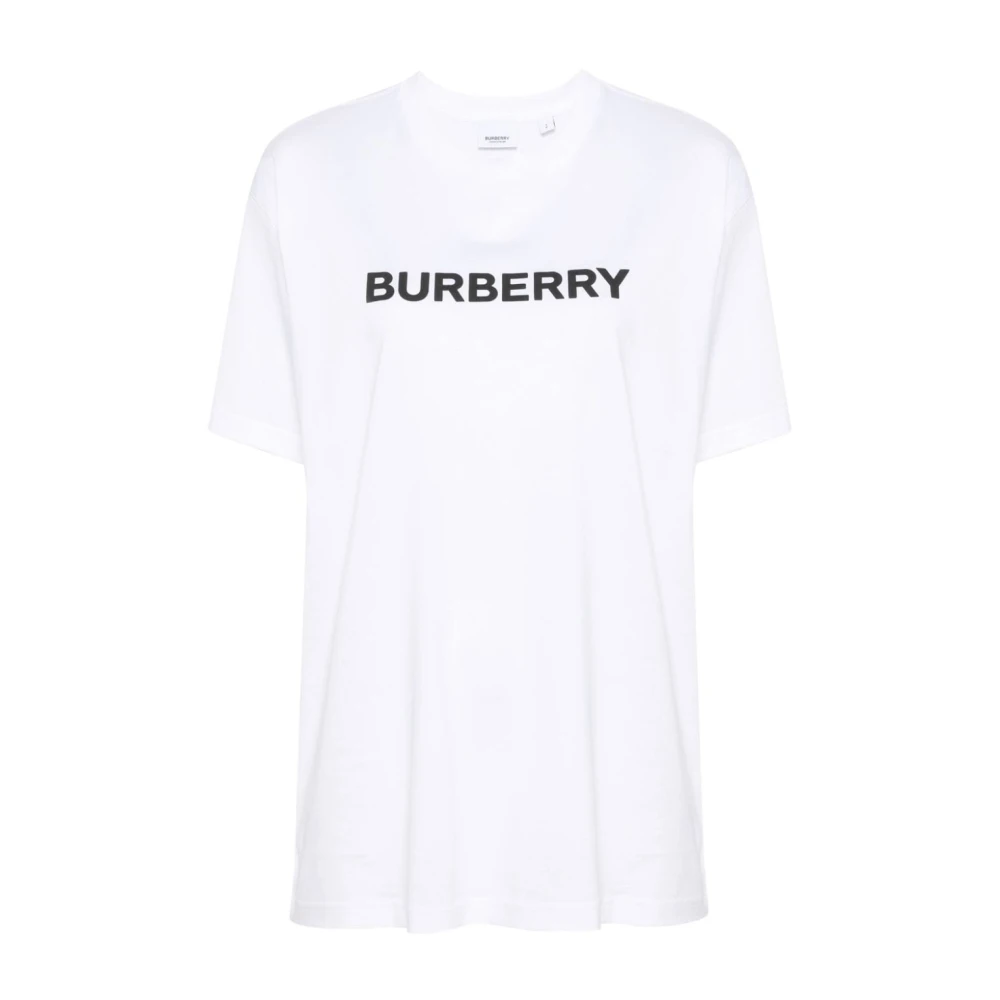 Burberry Logo Print Crew Neck T-shirts White, Dam