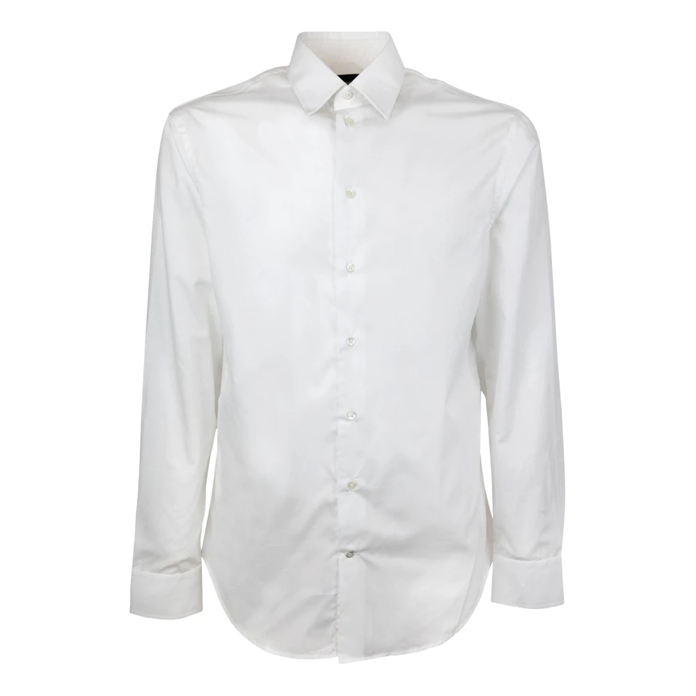 Emporio Armani Men's White Slim Fit Shirt