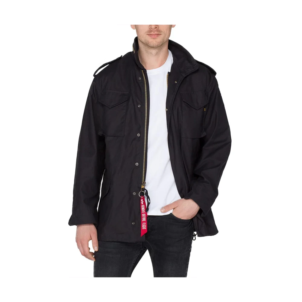 alpha industries M-65 Veldjas Zwart Black Heren