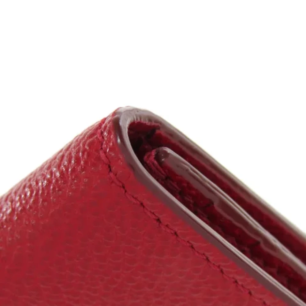 Bally Pre-owned Leather wallets Red Dames