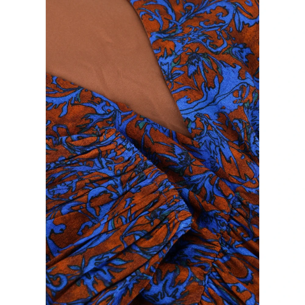 Ydence Blauwe Bloemen Mini Jurk Jaely Blue Dames