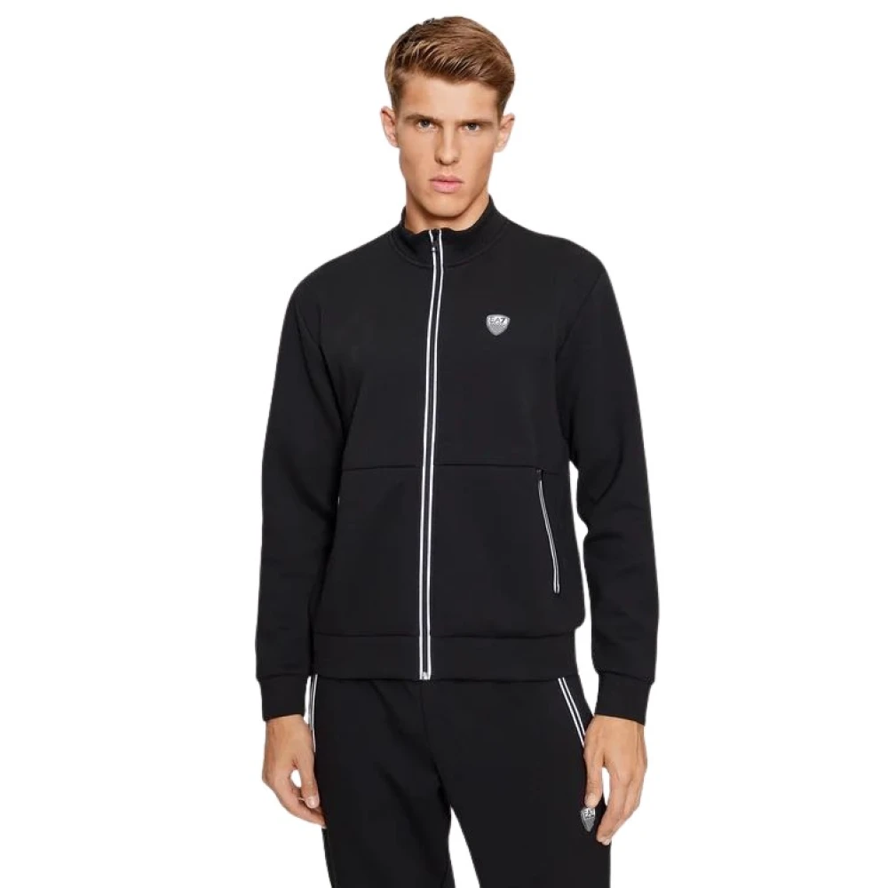 Emporio Armani Ea7 Homme Noir - Zip-Throughs - Sweatshirts Et Sweats À Capuche - Taille: L