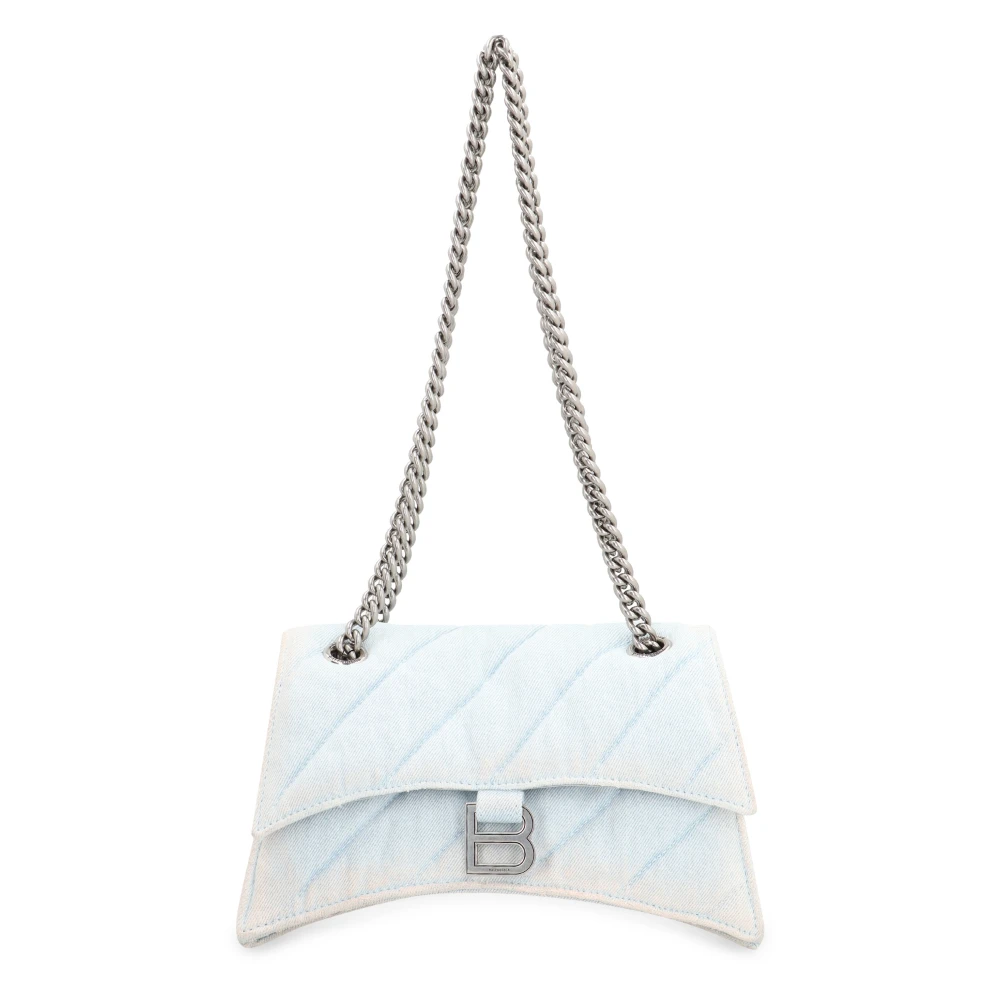 Balenciaga Crush Schoudertas Blue Dames