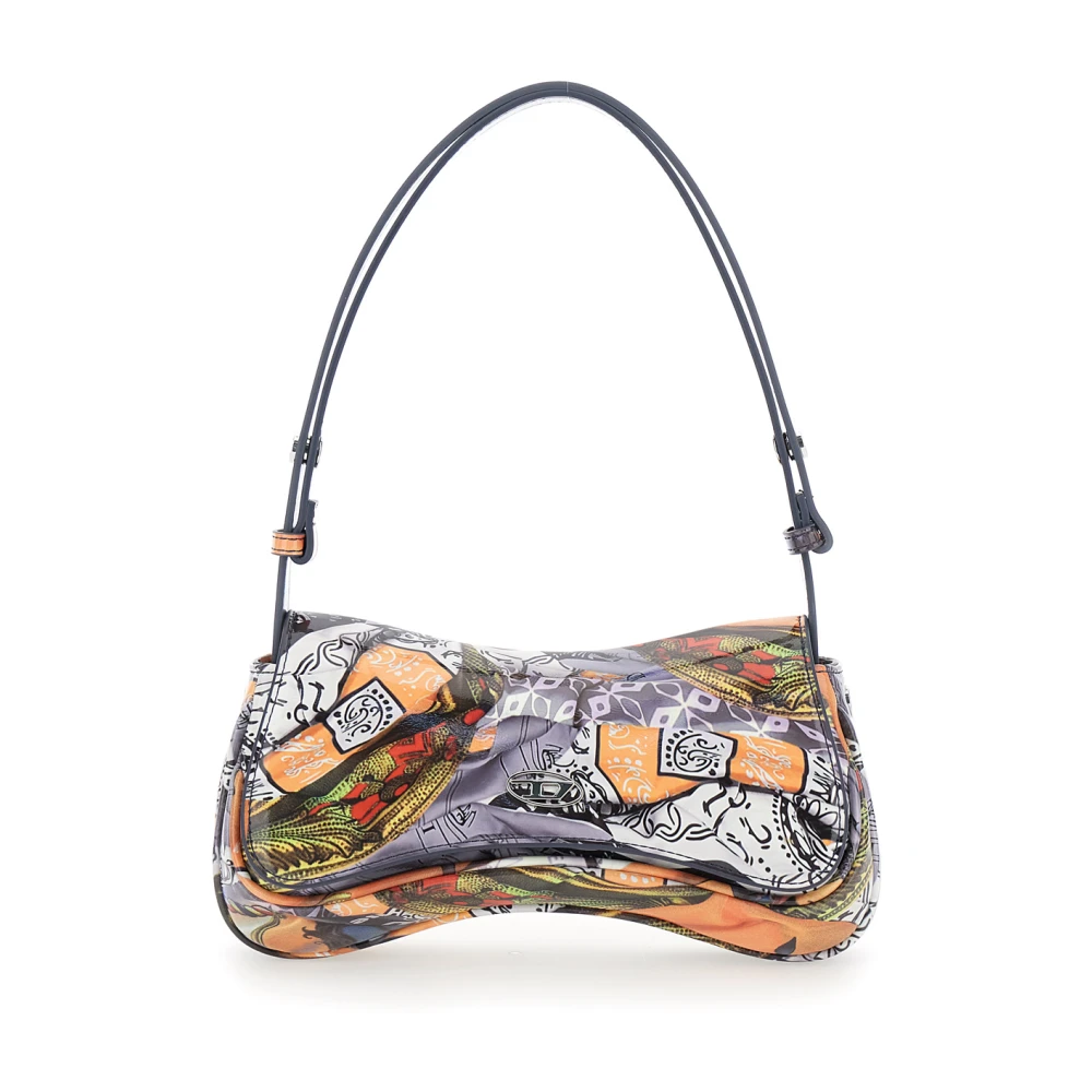 Diesel Multicolor handtas met ovaal D-logo Multicolor Dames