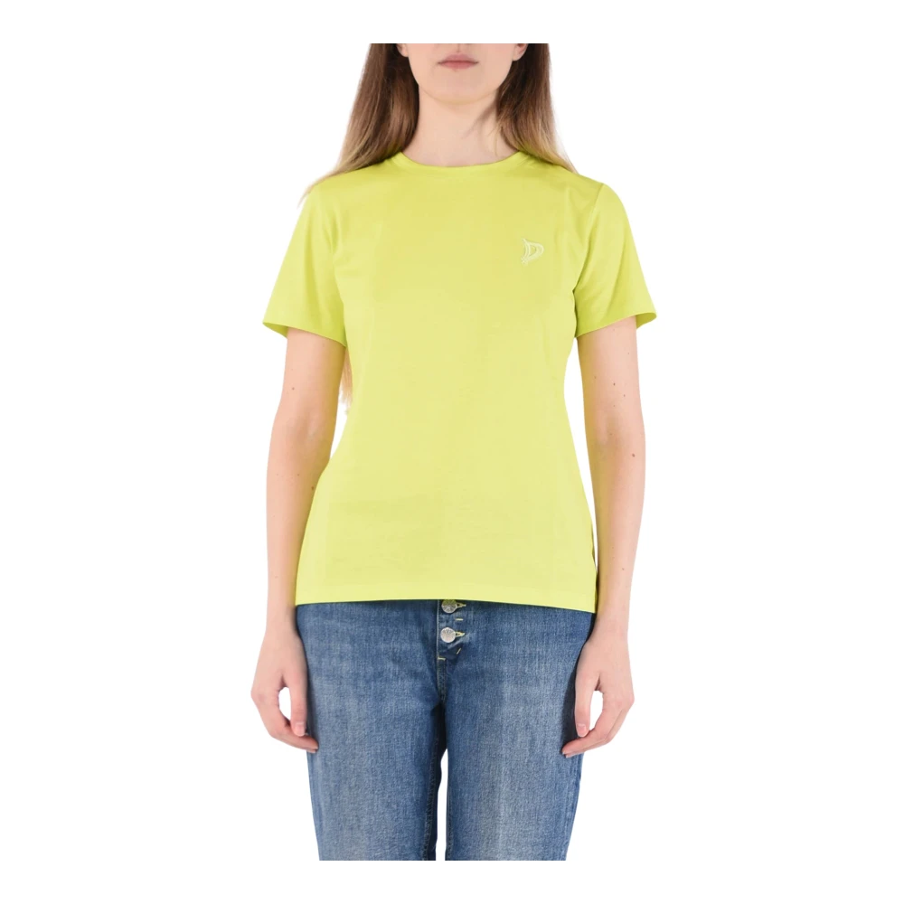 Dondup Lime T-Shirt Yellow Dames