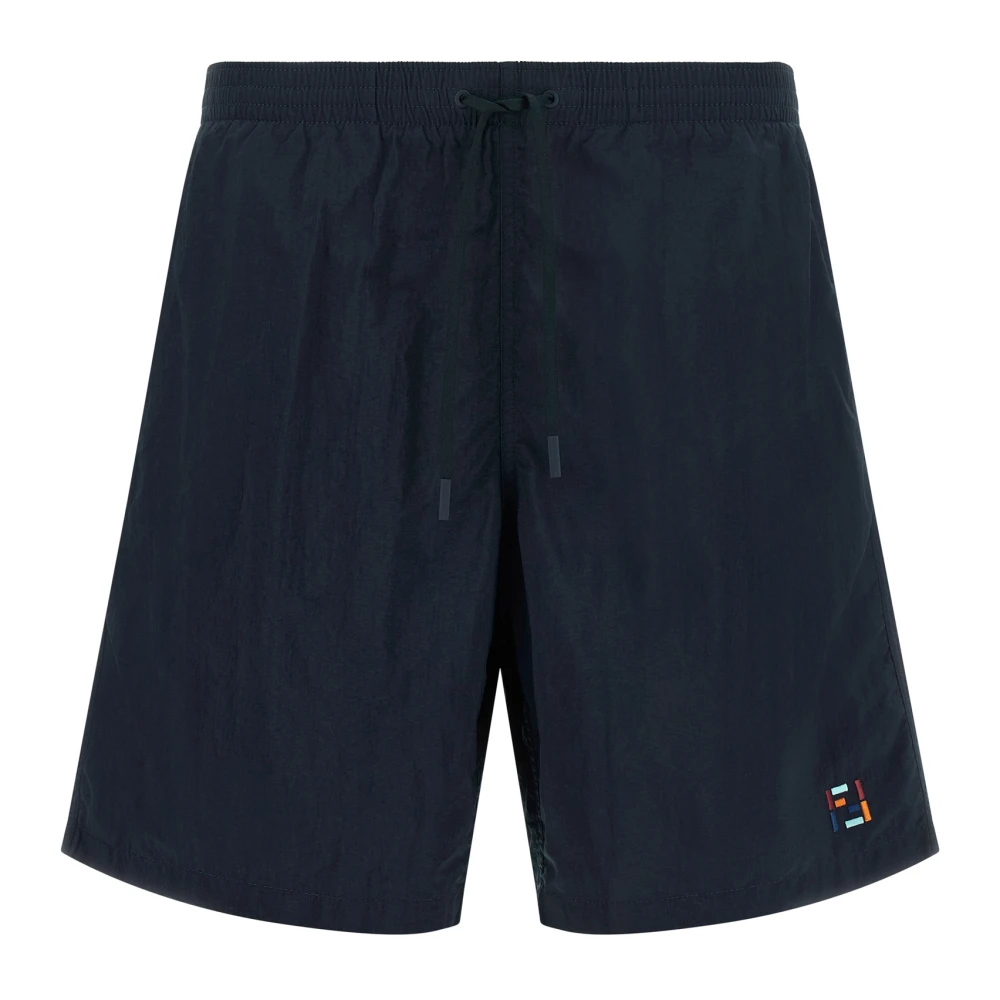 Fendi , Beachwear, Male, Blue, M, Swim Shorts