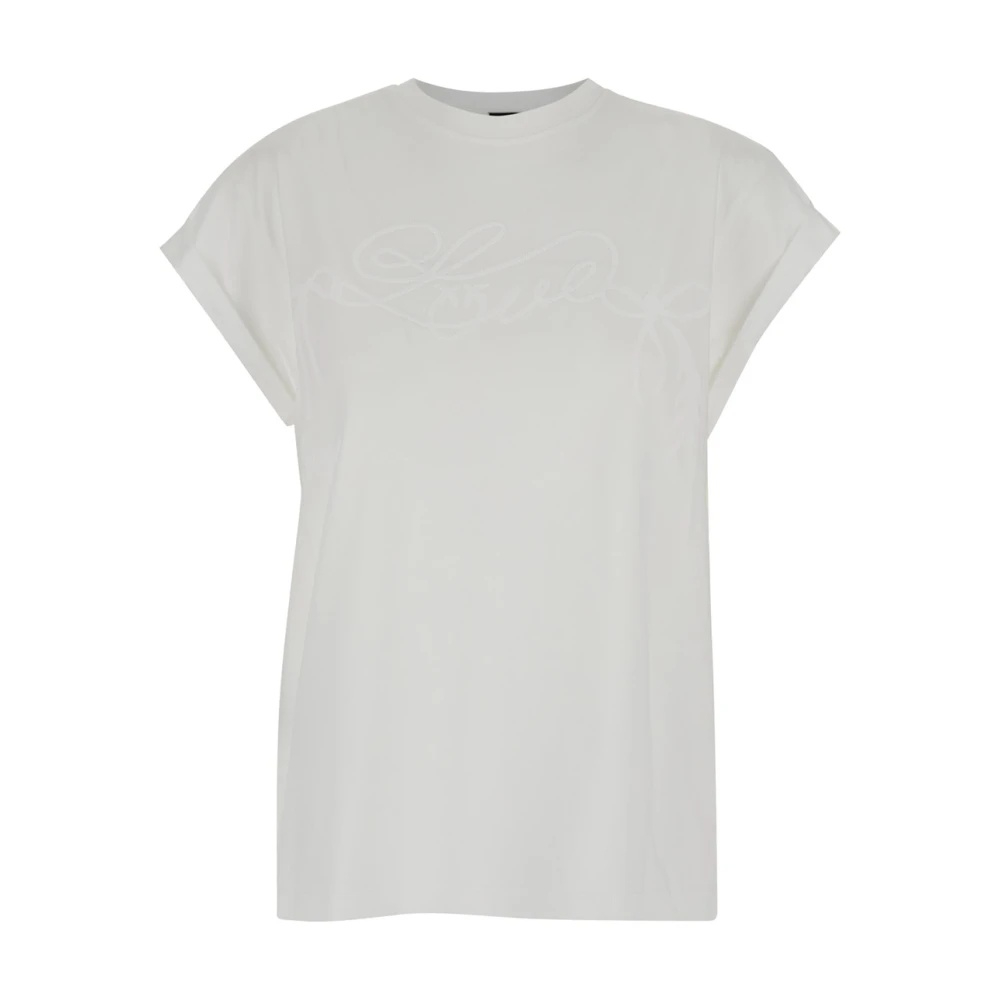 Pinko Witte Telesto T-shirt Jersey White Dames