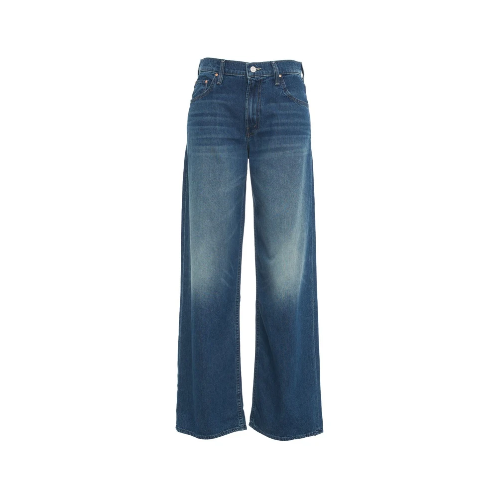 Mother Blauwe Baggy Jeans Aw24 Blue Dames