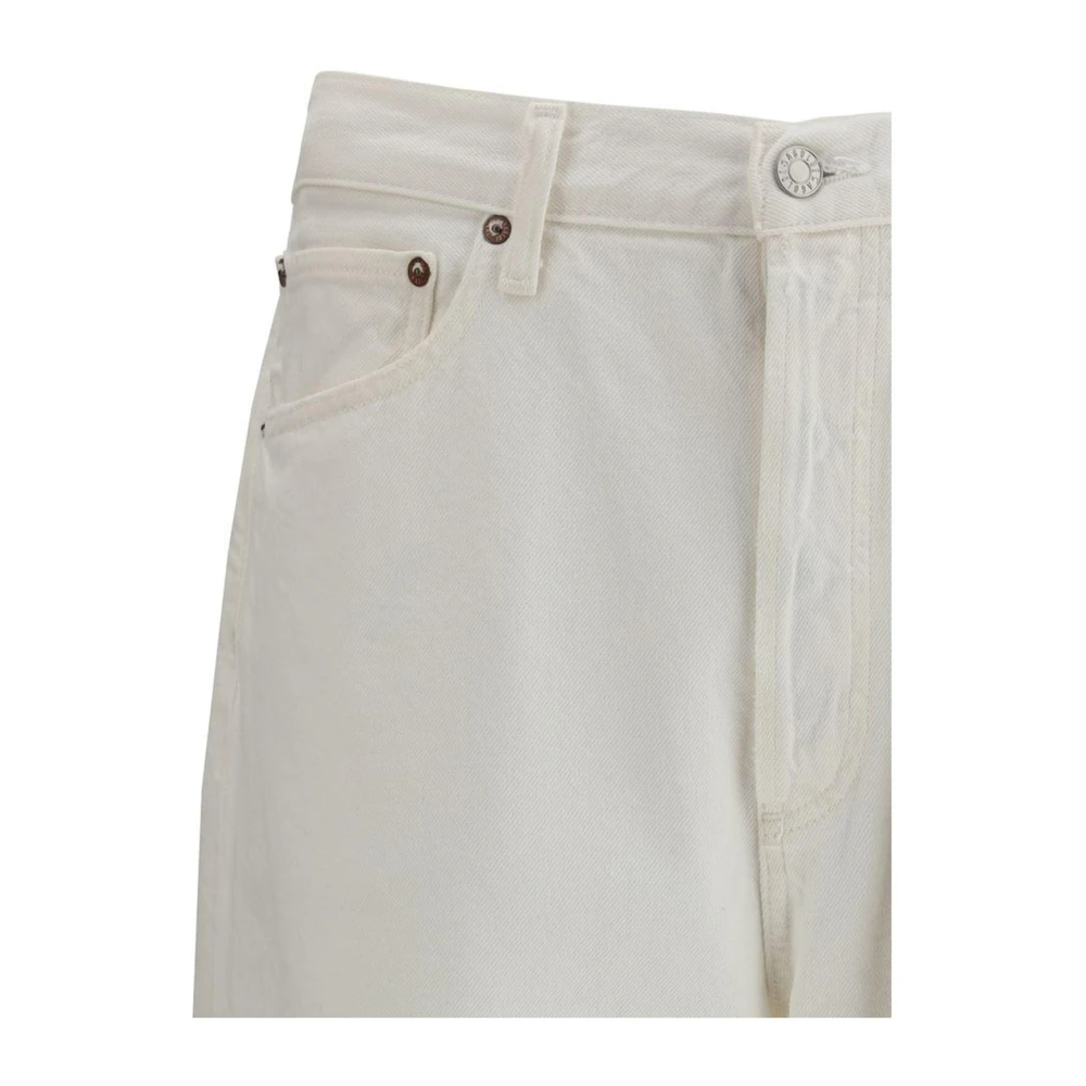 Agolde Casual Loose Fit Jeans met Vijf Zakken White Heren
