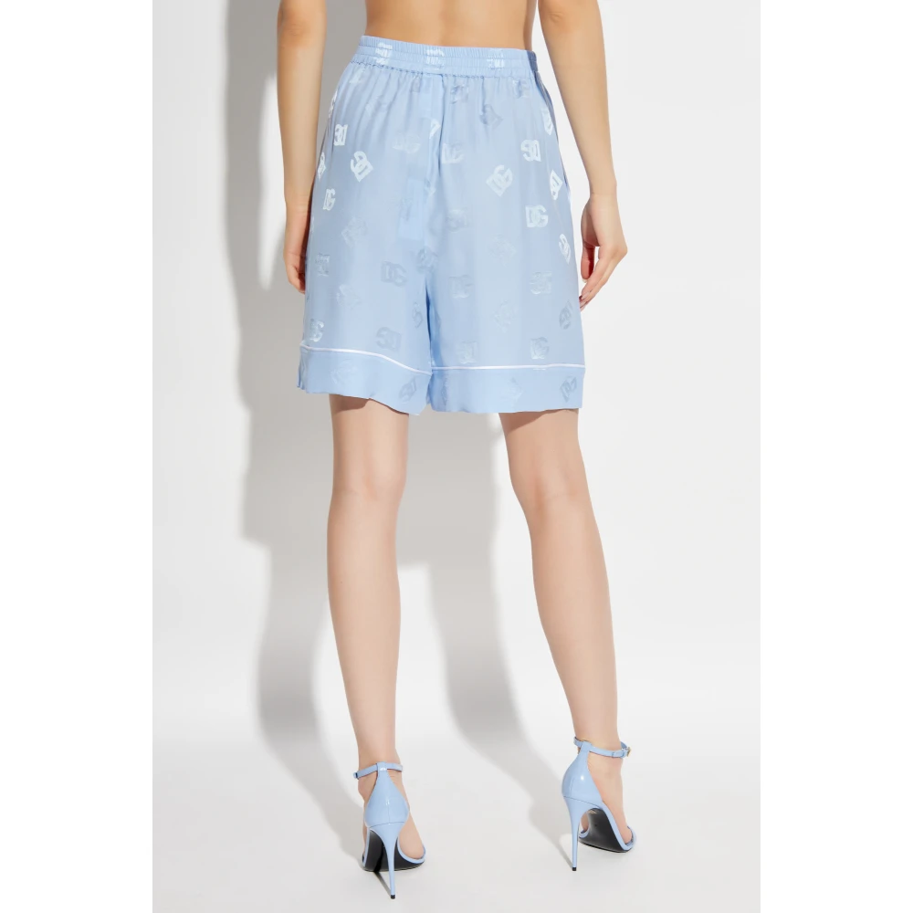 Dolce & Gabbana Zijden shorts Blue Dames