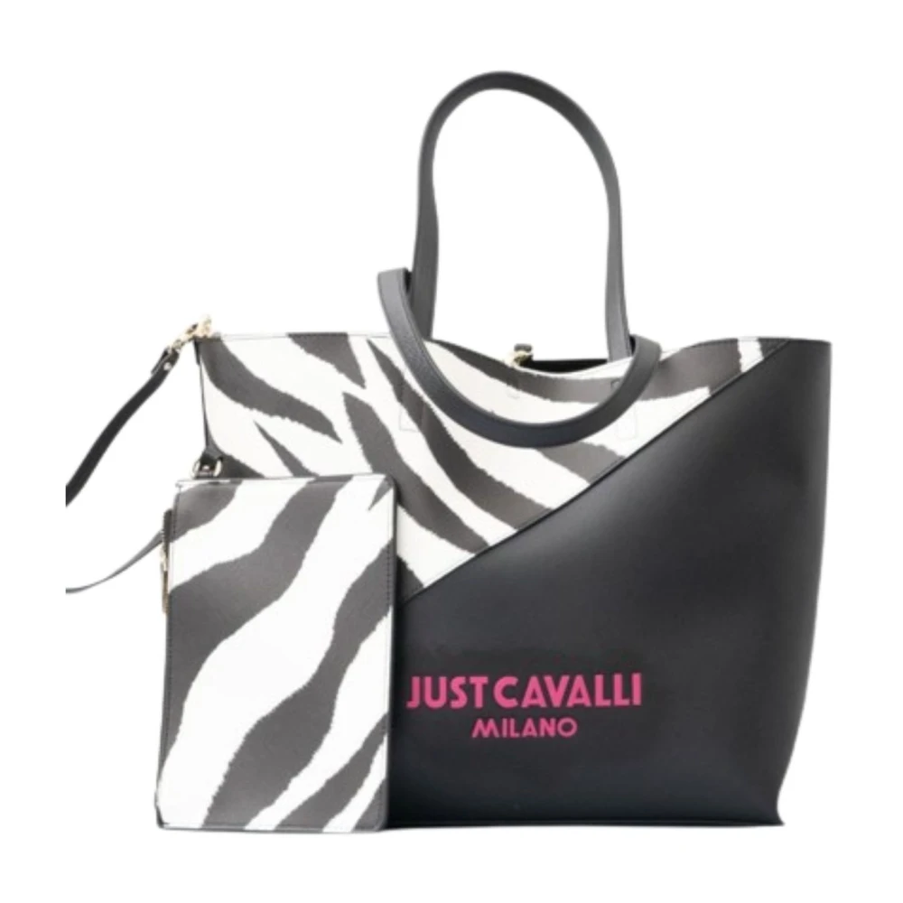 Just Cavalli Basis Shopper-Sket Tas voor Vrouwen Black Dames
