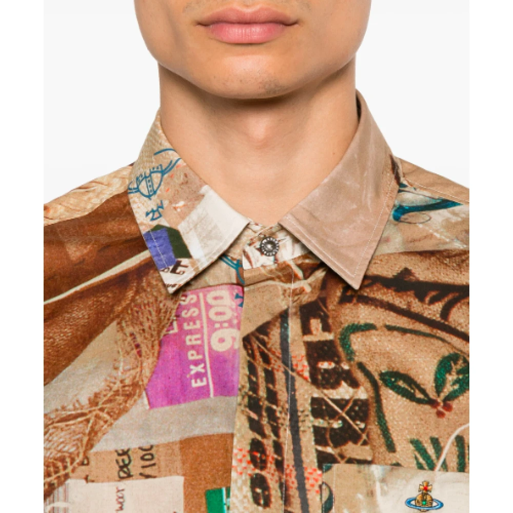 Vivienne Westwood Klassieke Trash Shirt Beige Heren