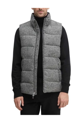 Glen Plaid Quilted Vest