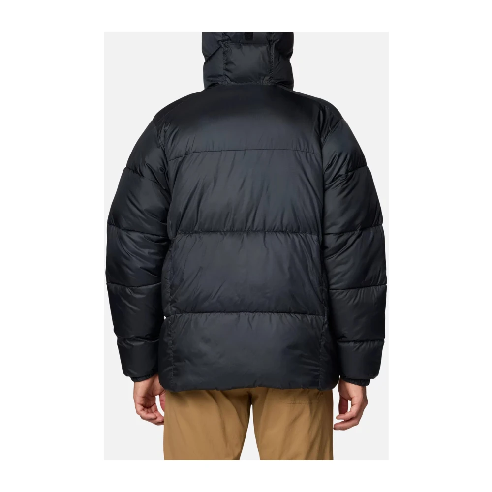 Columbia Zwarte Hooded Puffect Jas Waterdicht Black Heren