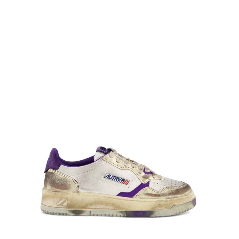 Autry Multicolor Sneakers, Female, 3 Uk, Medalist Low Super Vintage Trainers