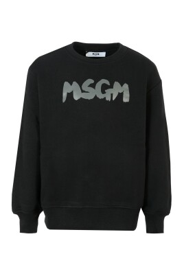 sweatshirt-col-rond-noir-coton-doux