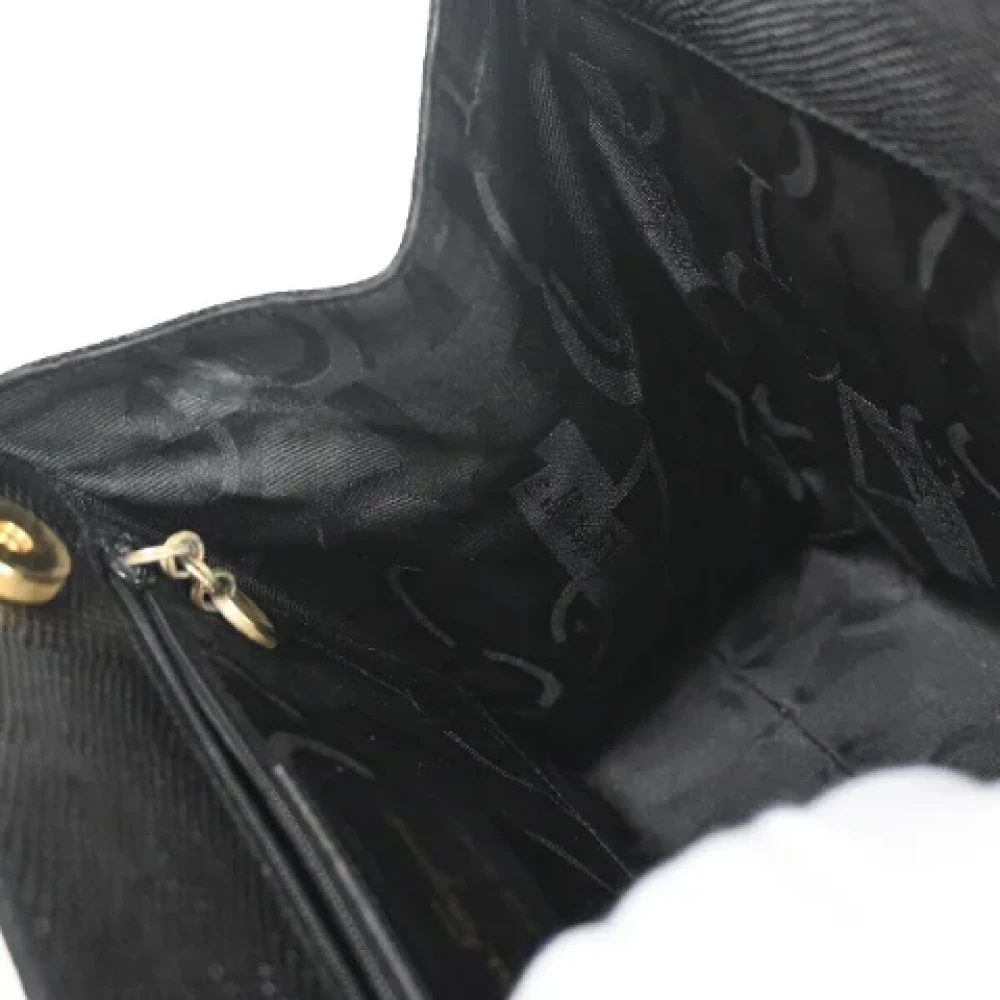 Salvatore Ferragamo Pre-owned Canvas handbags Black Dames