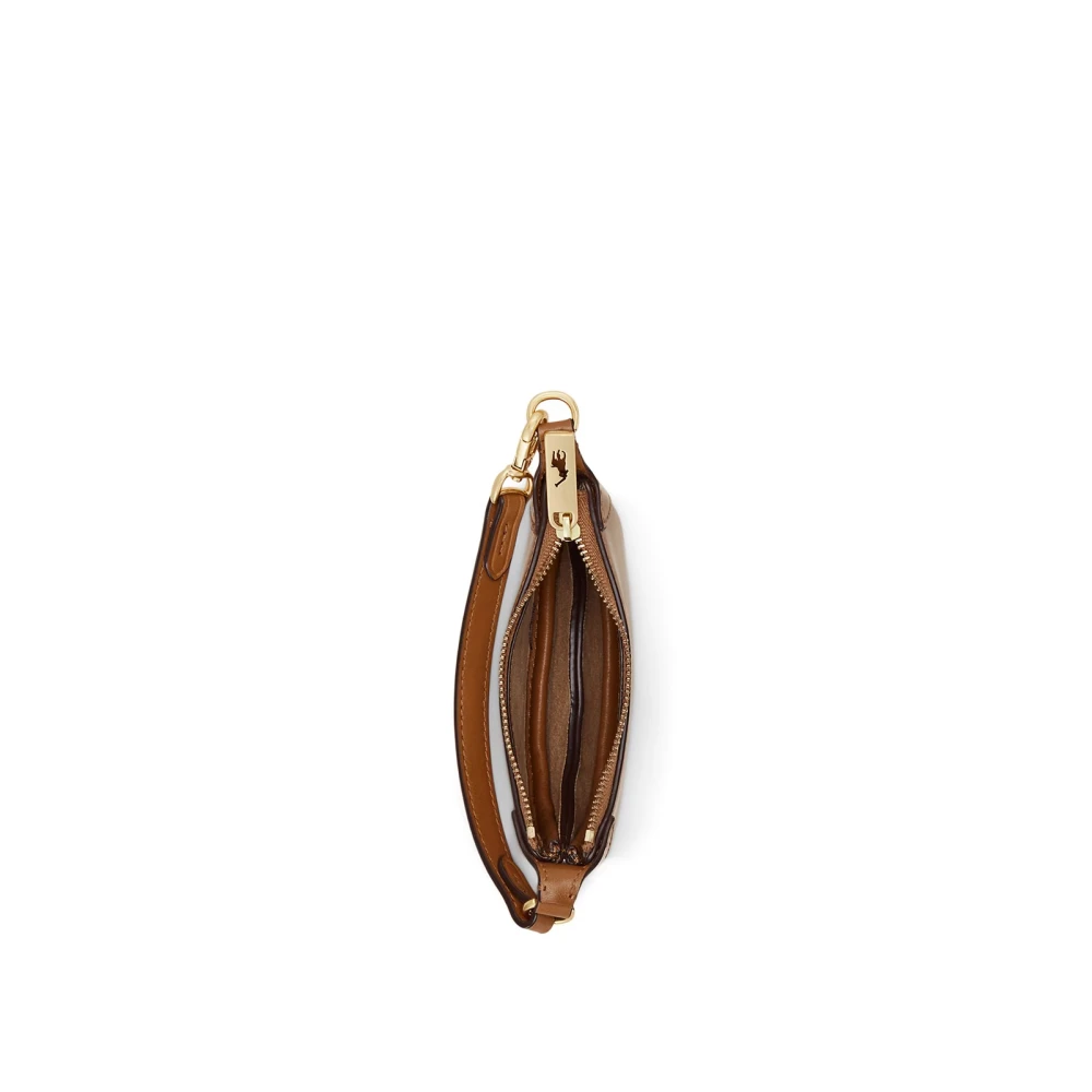 Polo Ralph Lauren ID Kaarthouder Tas Tan Leer Brown Dames