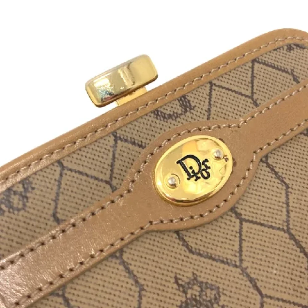 Dior Vintage Pre-owned Leather wallets Brown Dames