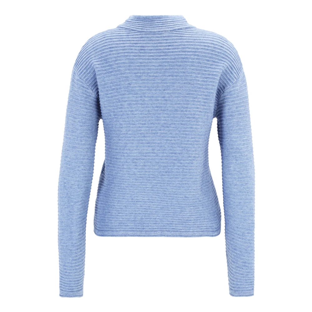 Betty Barclay Gebreide Trui met Ribbels Blue Dames