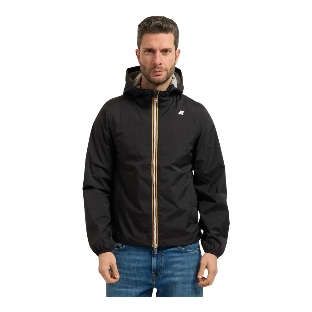K-Way Uomo Nero Giacche, 3XL, New,