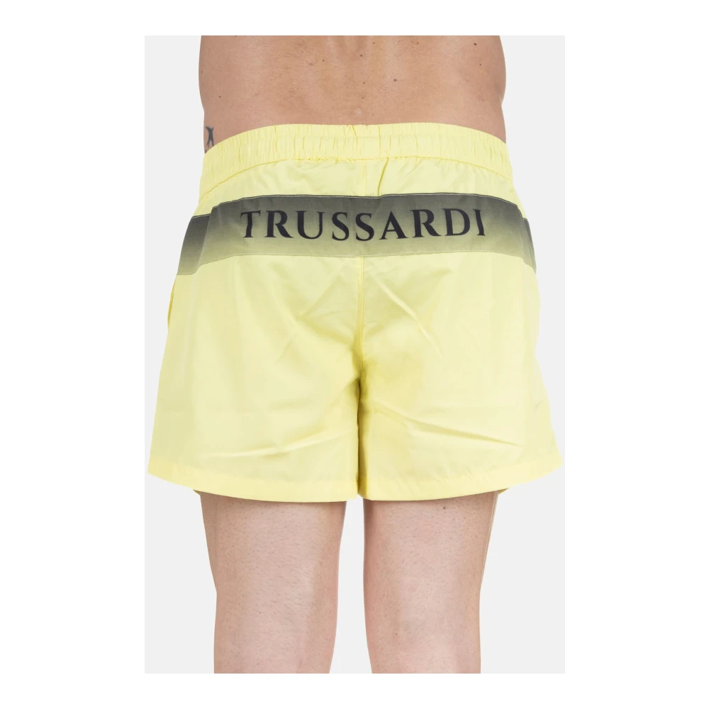 Trussardi Heren Zwemkleding Vertical Logo Yellow Heren