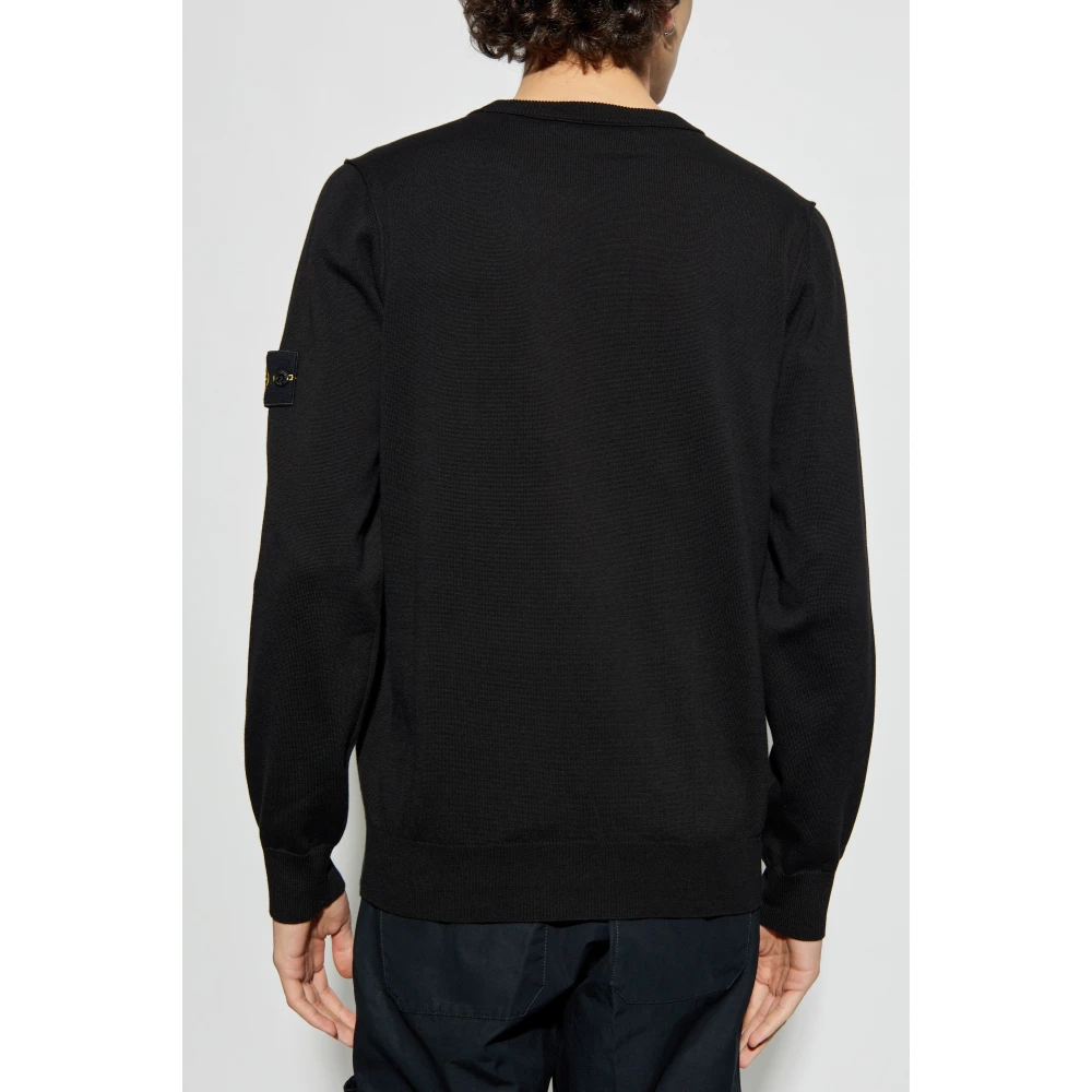 Stone Island Trui met logo Black Heren