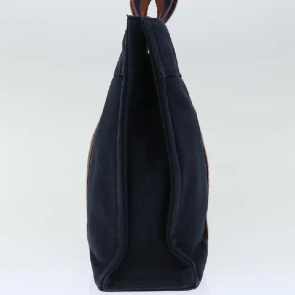 Hermès Vintage Pre-owned Canvas handbags Blue Dames