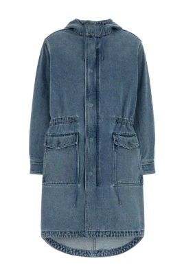 Hooded Denim Parka