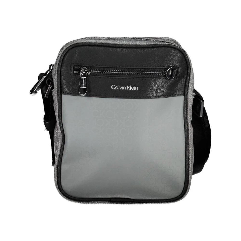 Calvin Klein Men's Gray Shoulder Bag Eco-Friendly