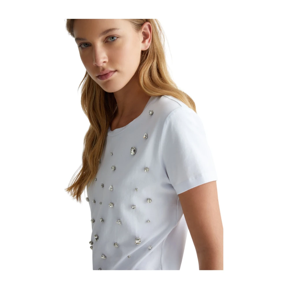 Liu Jo Casual Katoenen T-shirt White Dames