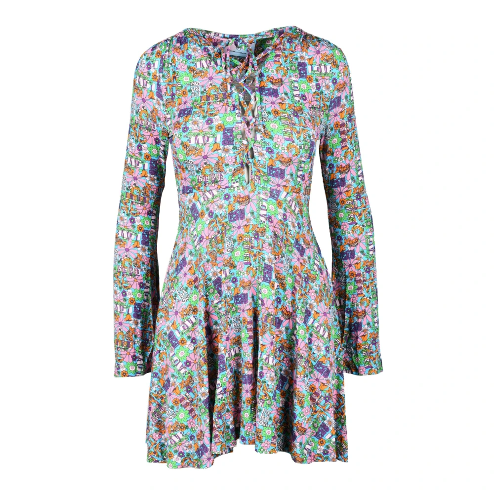 Chiara Ferragni Collection Elegante Viscose Elastaan Jurk Multicolor Dames