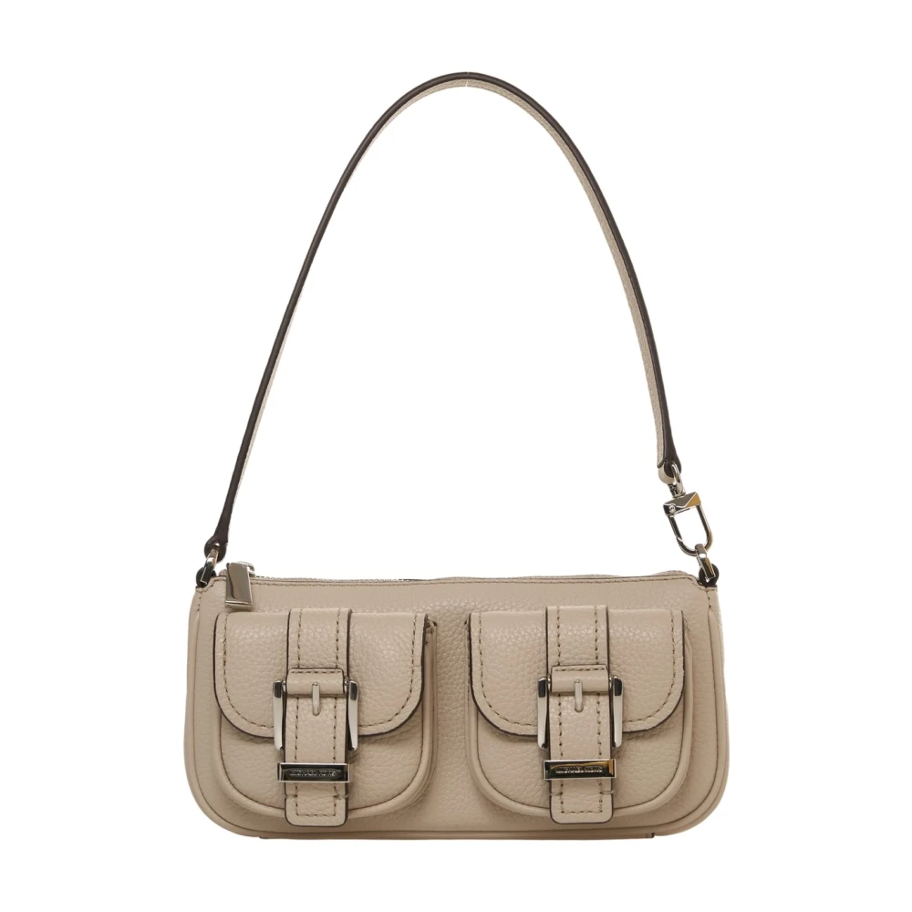 Michael Kors Grijze Schoudertas 'Zoe' Beige Dames