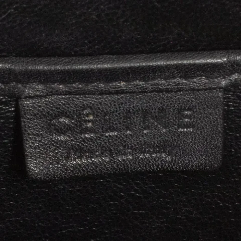 Celine Vintage Pre-owned Leather celine-bags Green Dames