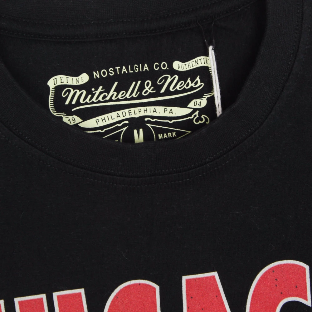 Mitchell & Ness Chicago Bulls Tee Hardwood Classics Zwart Black Heren
