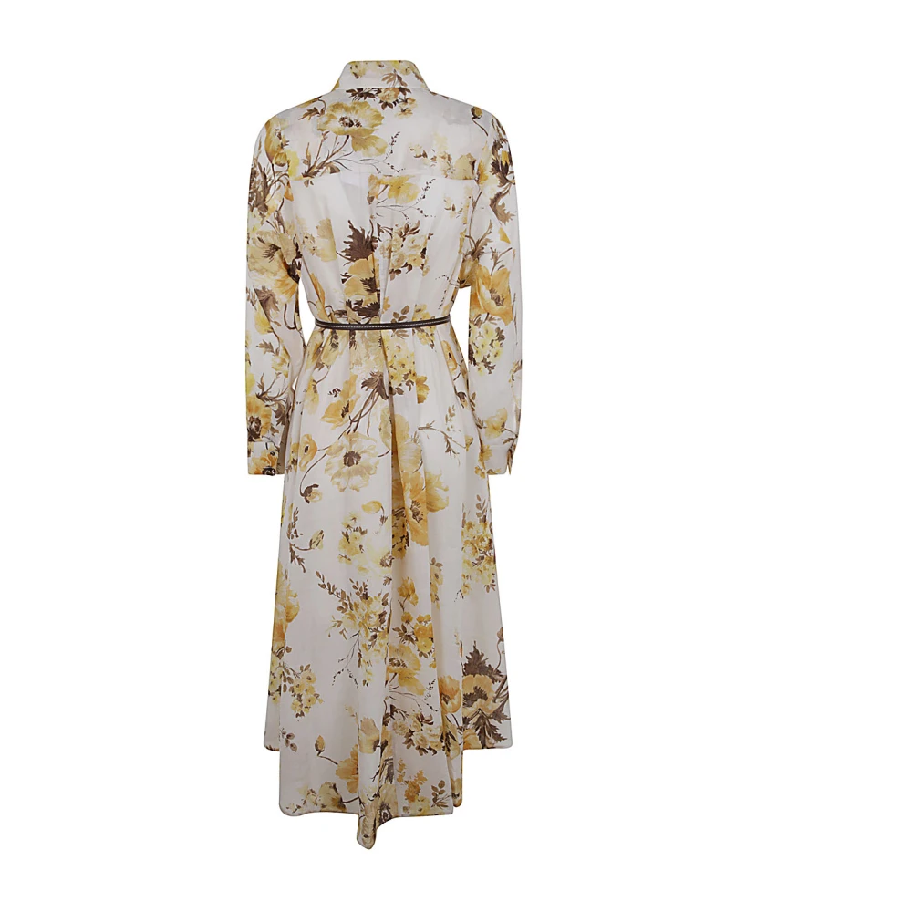 Zimmermann Bloemen Tuck Overhemdjurk Multicolor Dames