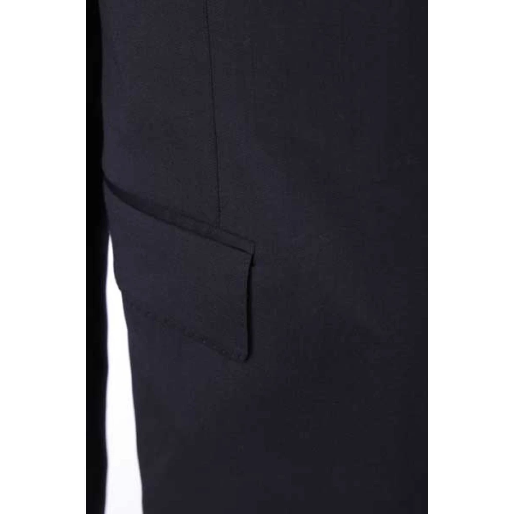 Lardini Blauwe Single-Breasted Jas Blue Heren