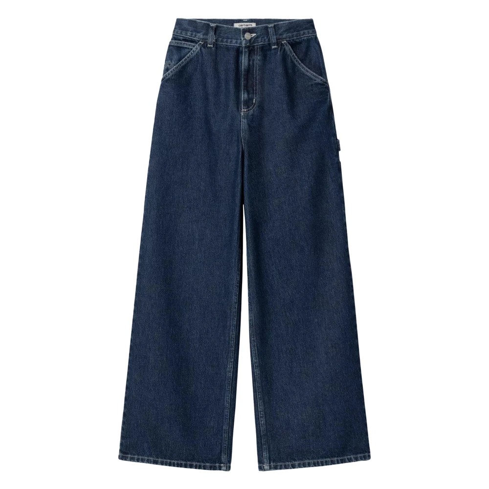 Carhartt Wip Men's Blue W Jens Pant - Wide Jeans - W25 - Jeans