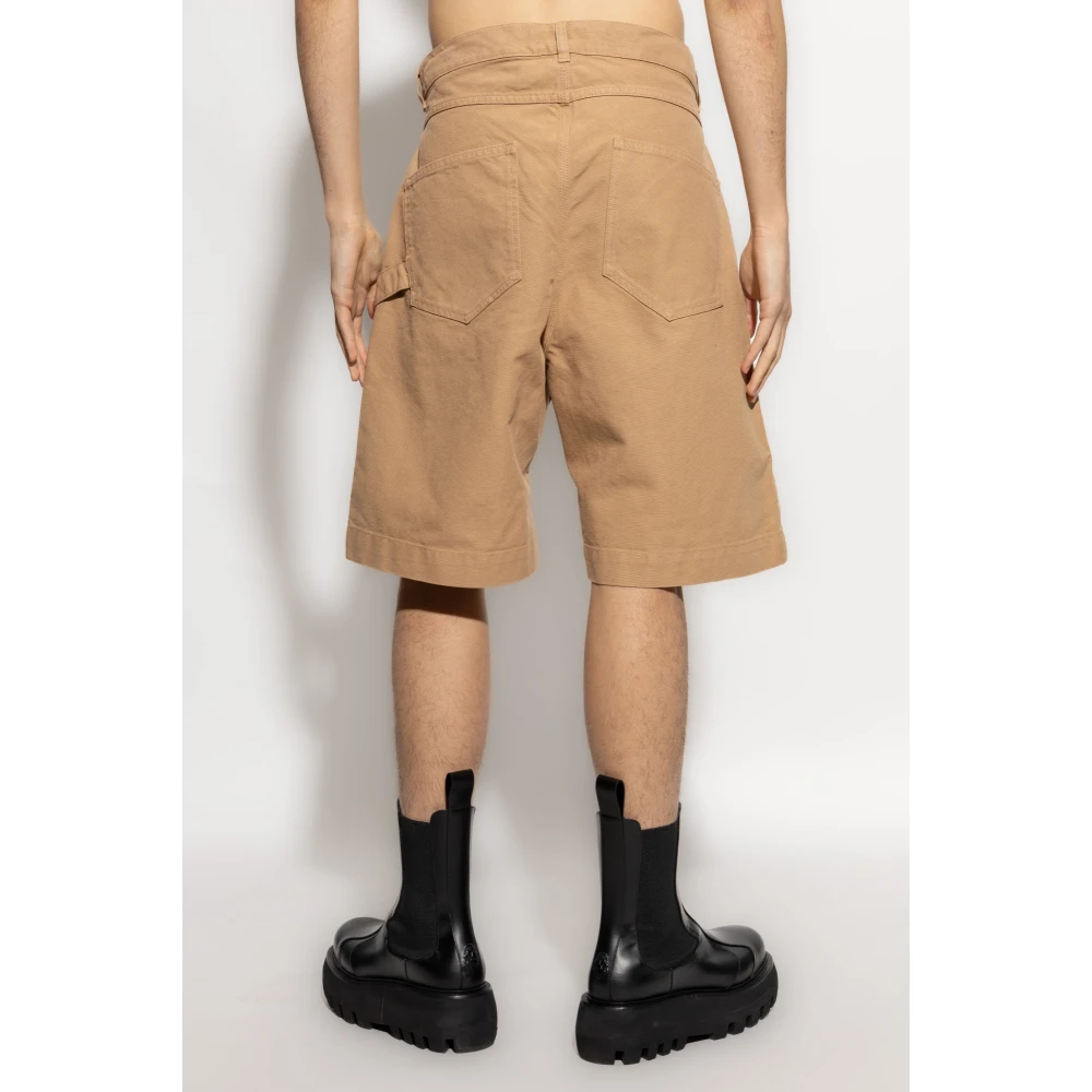 JW Anderson Logo shorts Beige Heren