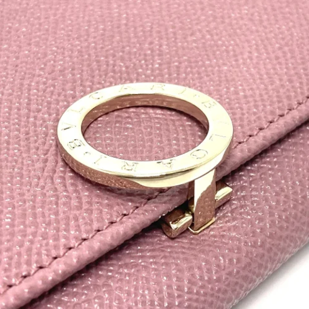 Bvlgari Vintage Pre-owned Leather wallets Pink Dames