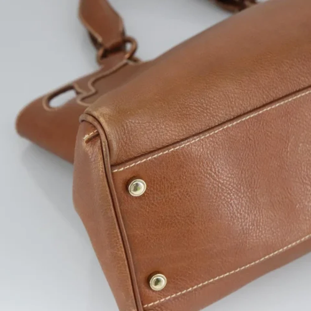 Cartier Vintage Pre-owned Leather handbags Brown Dames