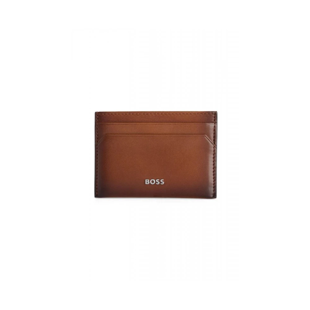 Hugo Men's Brown Highway Credit Card Holder - Wallets & Cardholders - One Size - Accessories