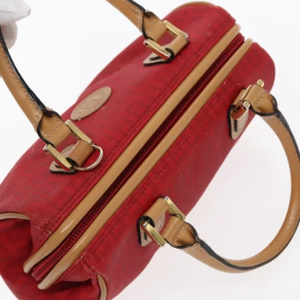 Fendi Vintage Pre-owned Canvas fendi-bags Red Dames