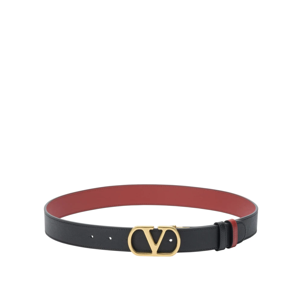 Valentino Garavani Women's Black Vlogo Signature Reversible Belt